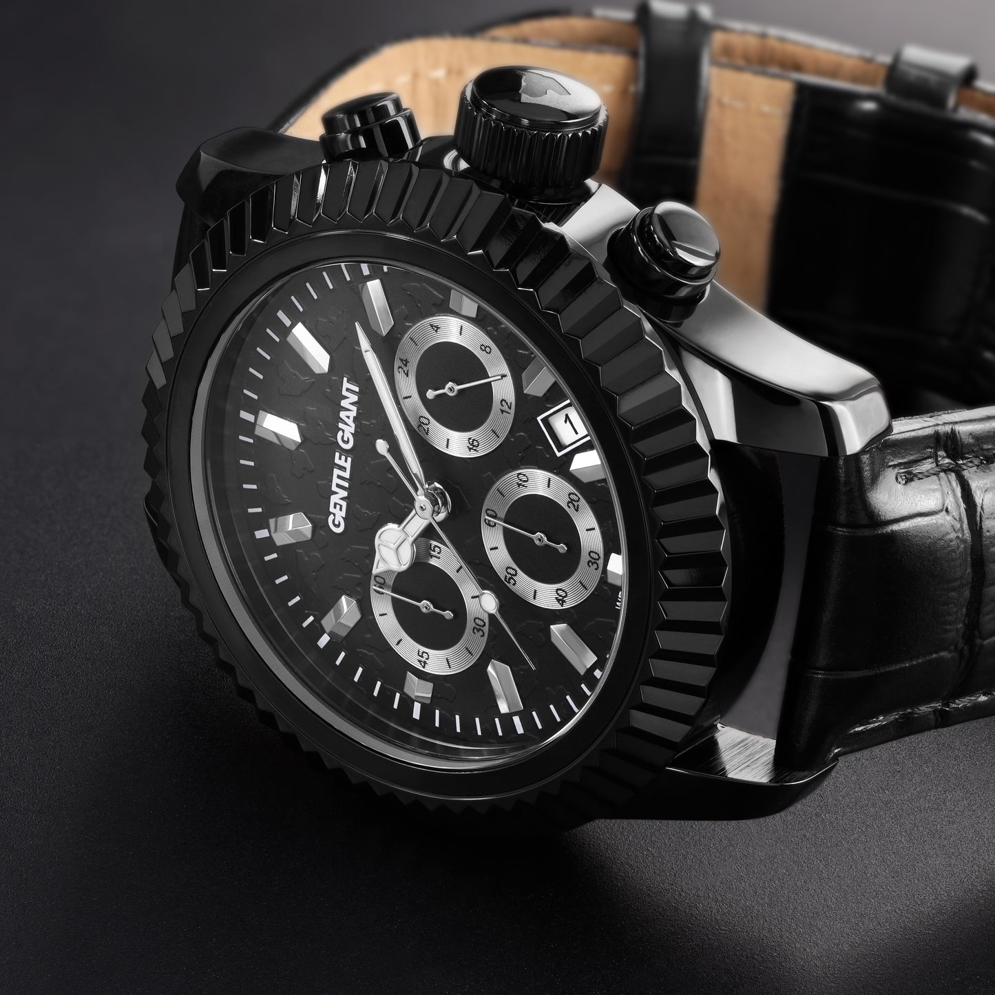 Massimo Black Leather