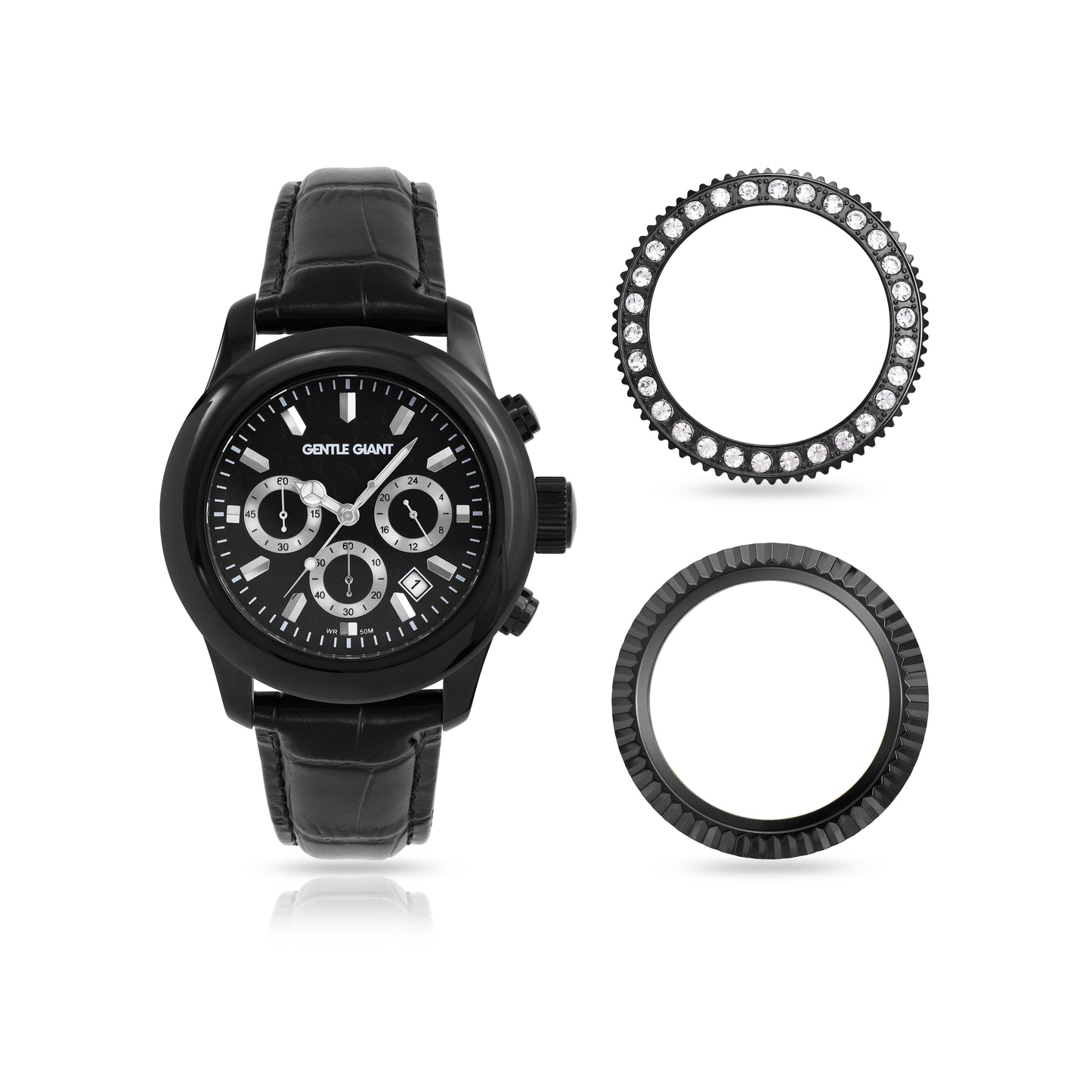 Massimo Black Leather