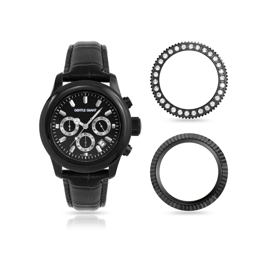 Massimo Black Leather