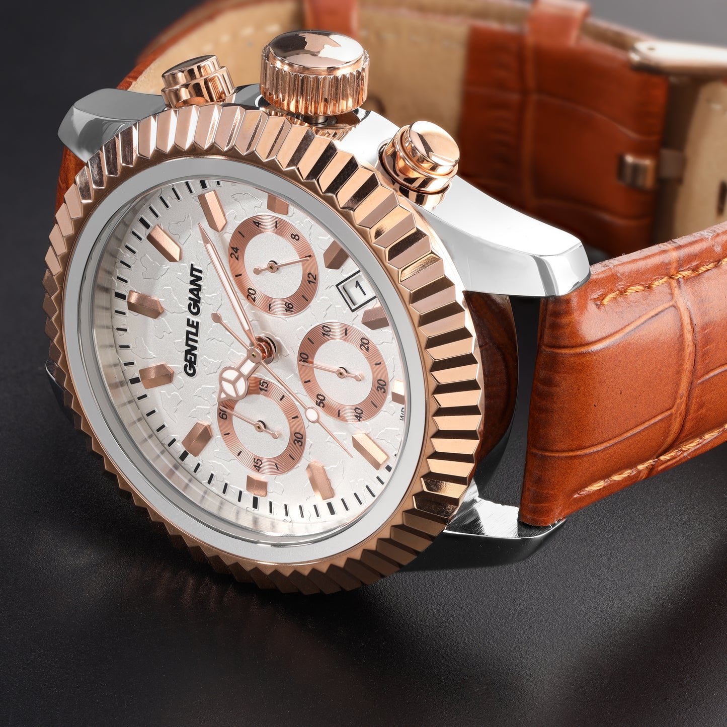 Massimo Rose Gold Leather