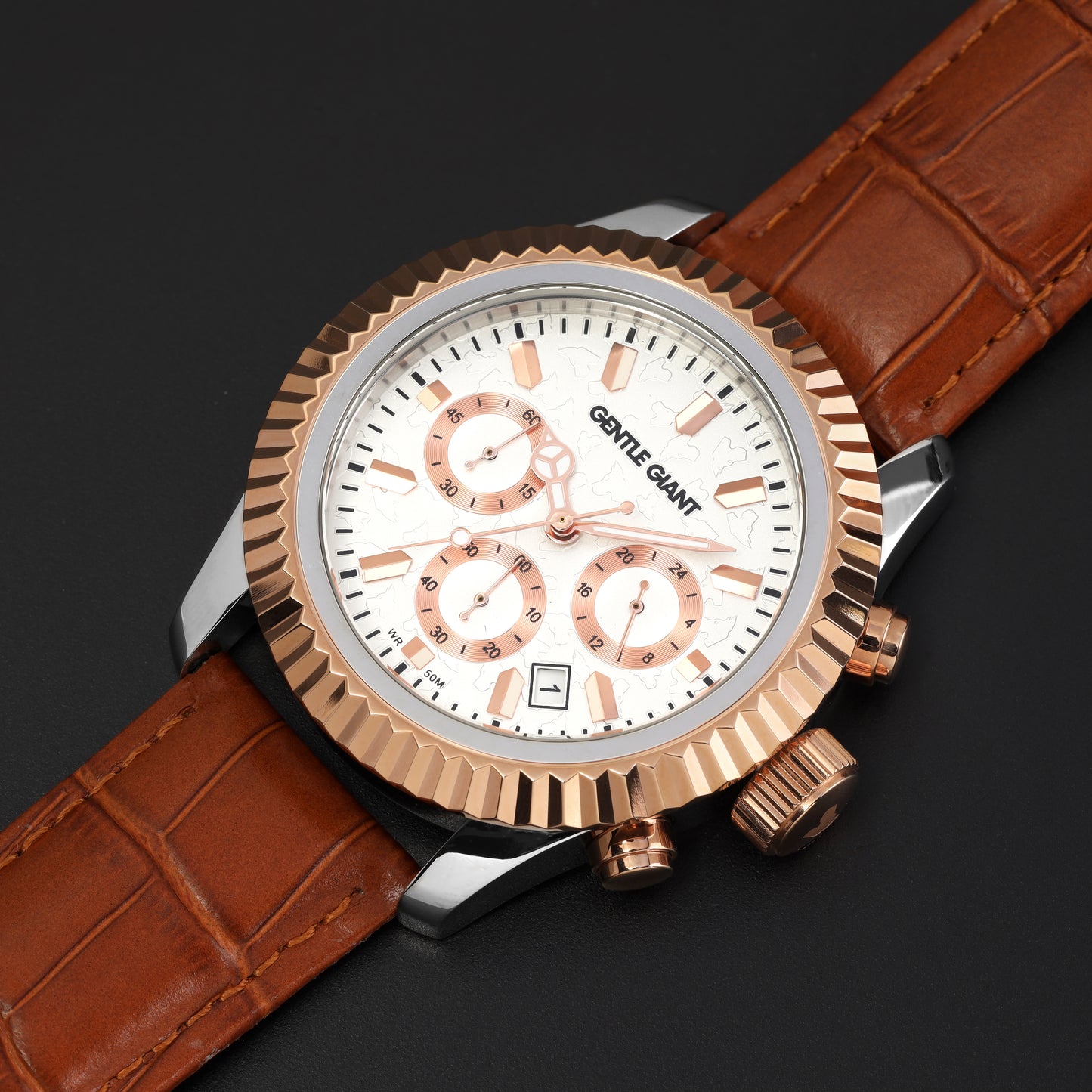 Massimo Rose Gold Leather