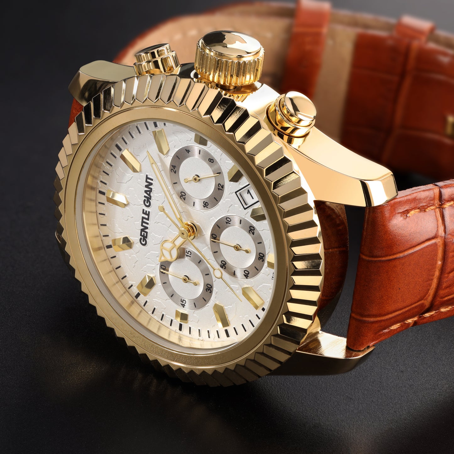 Massimo Gold Leather